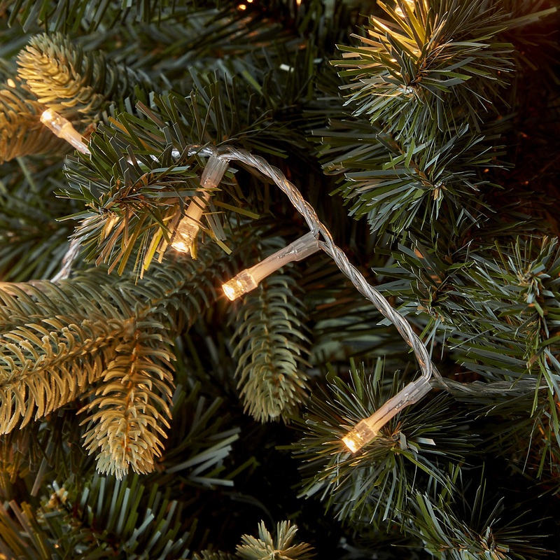 240 Warm white LED String lights With timer function & 17.95m Clear cable