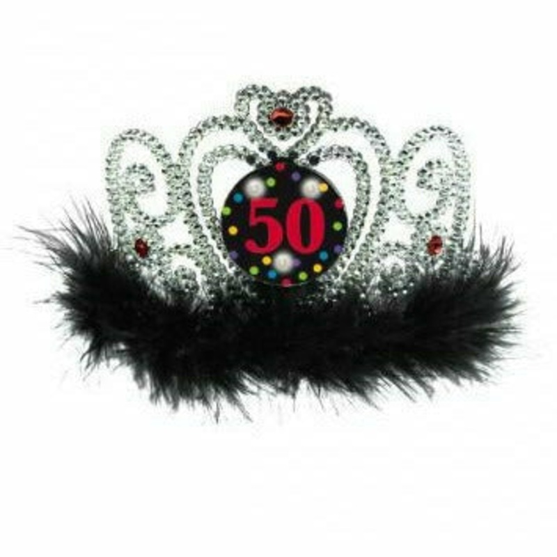 50th BIRTHDAY FLASHING TIARA