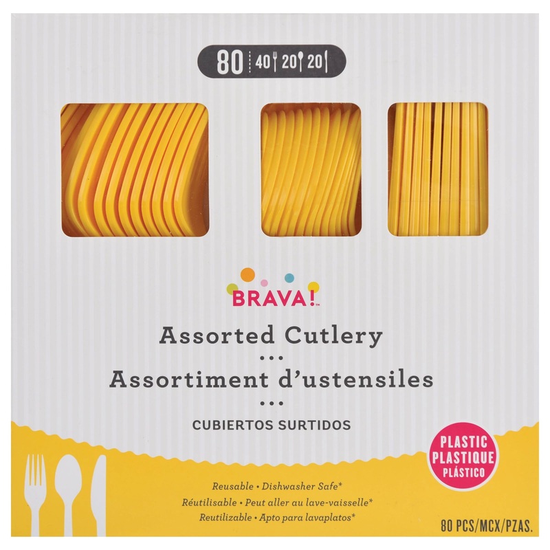 Yellow Sunshine – Boxed, Heavy Weight Cutlery Asst., 80 Ct.
