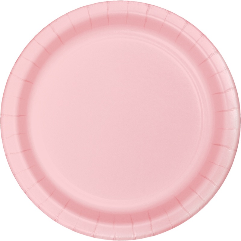 10″ Paper Plate- Classic Pink