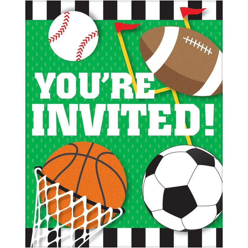 All Star Birthday Postcard Invite