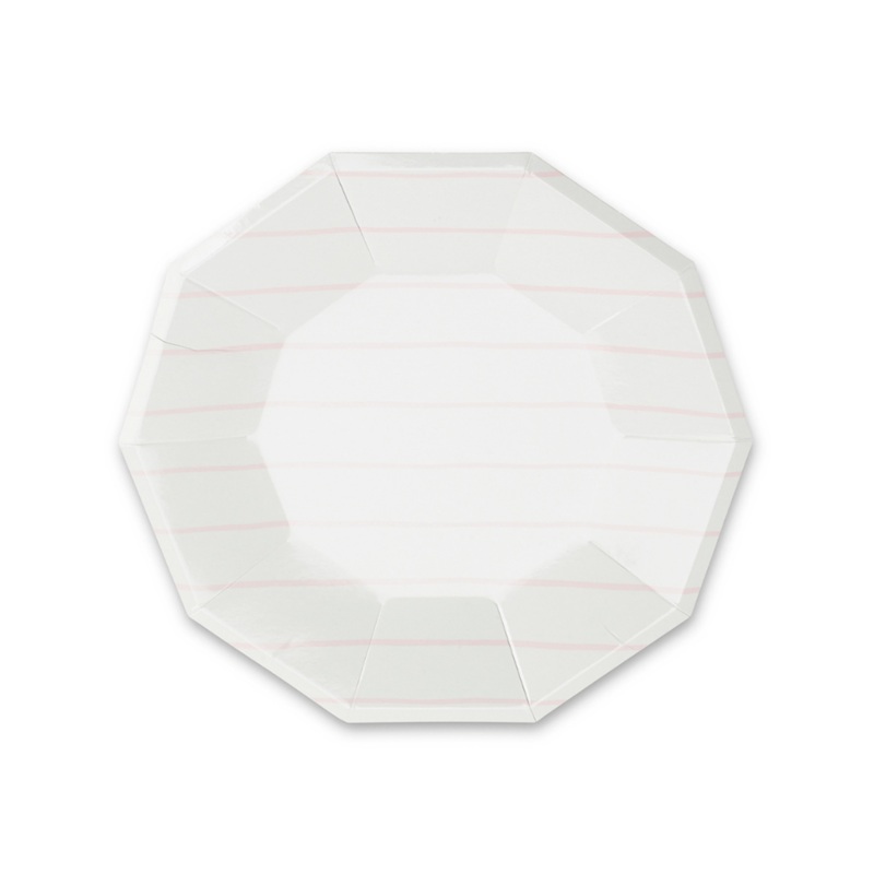 Blush Frenchie Striped Small Plates