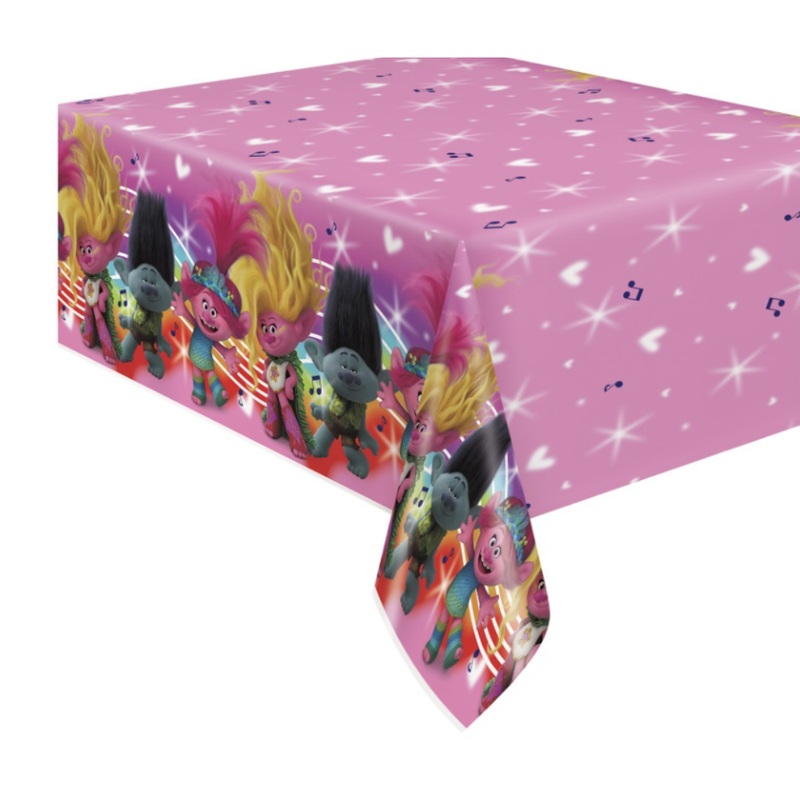 Trolls Rectangular Plastic Table Cover  54″ x 84″