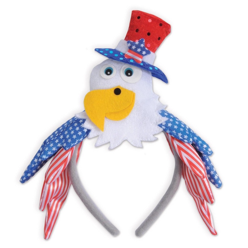12 Pack Bulk Patriotic Eagle Headband