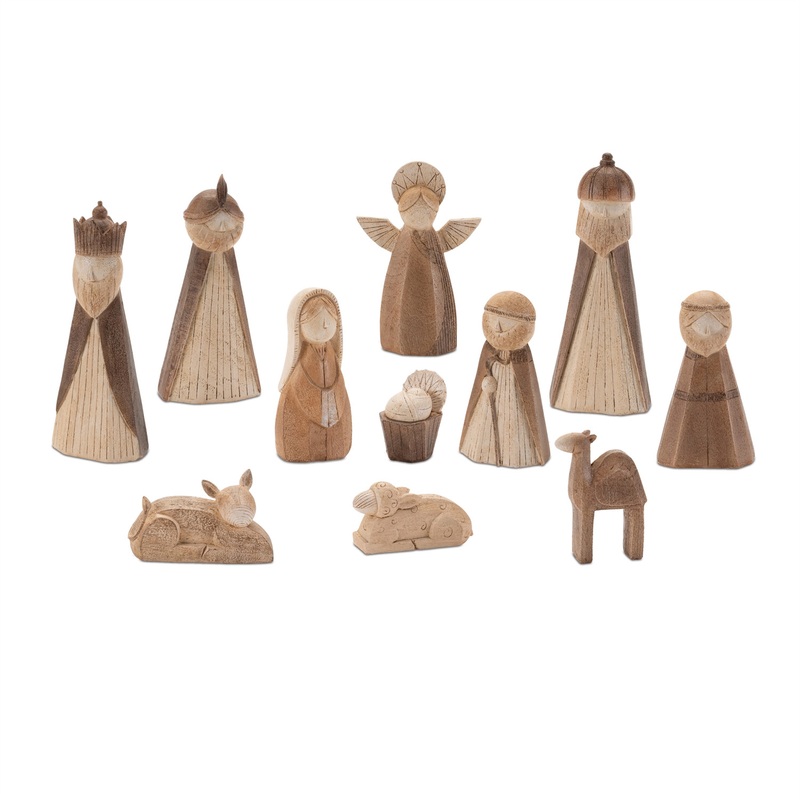 Nativity (Set of 11) 1.5″H – 5.5″H