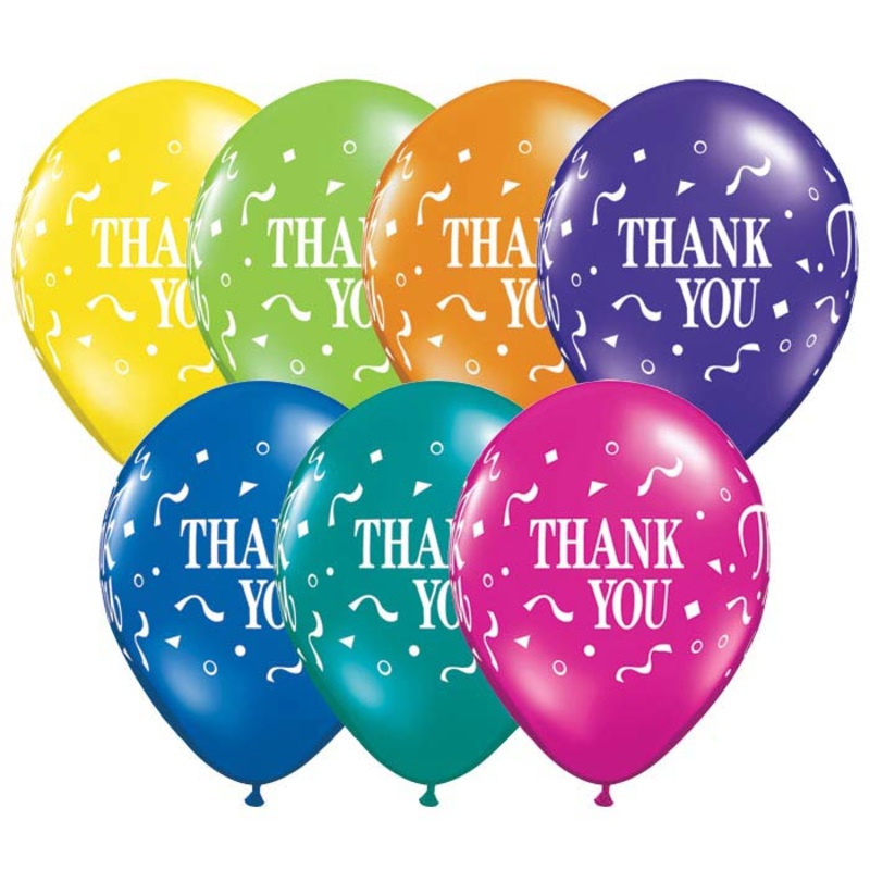 Thank You Confetti Assorted Latex Balloon 1ct, 11″