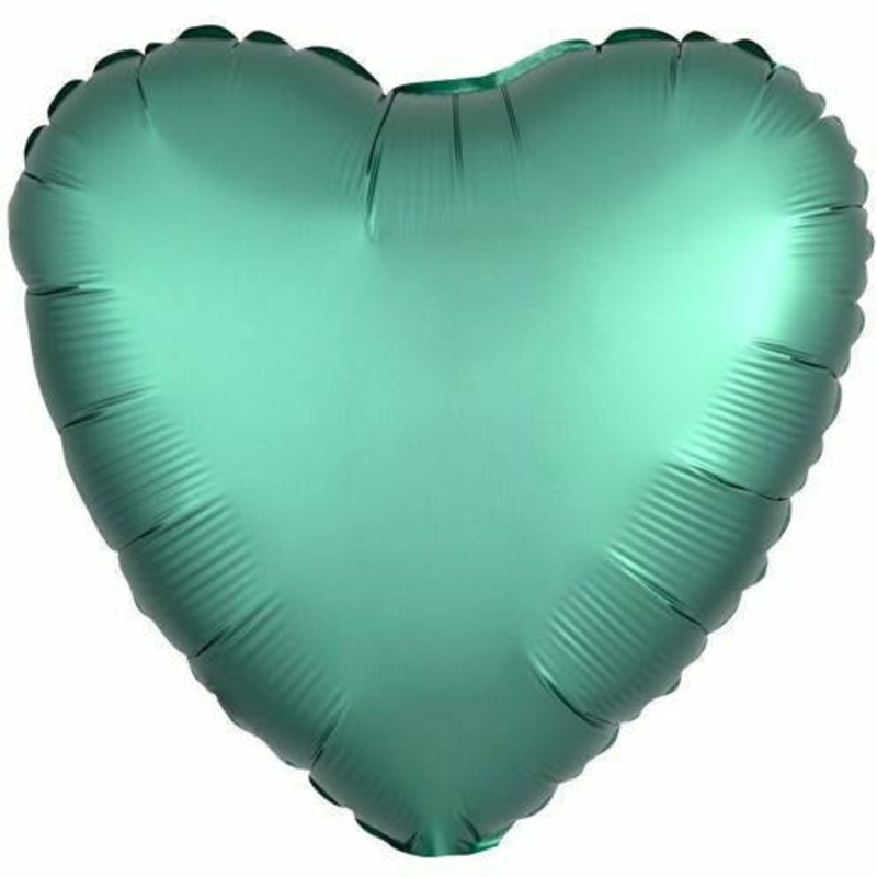 034 17″ Jade Heart Foil