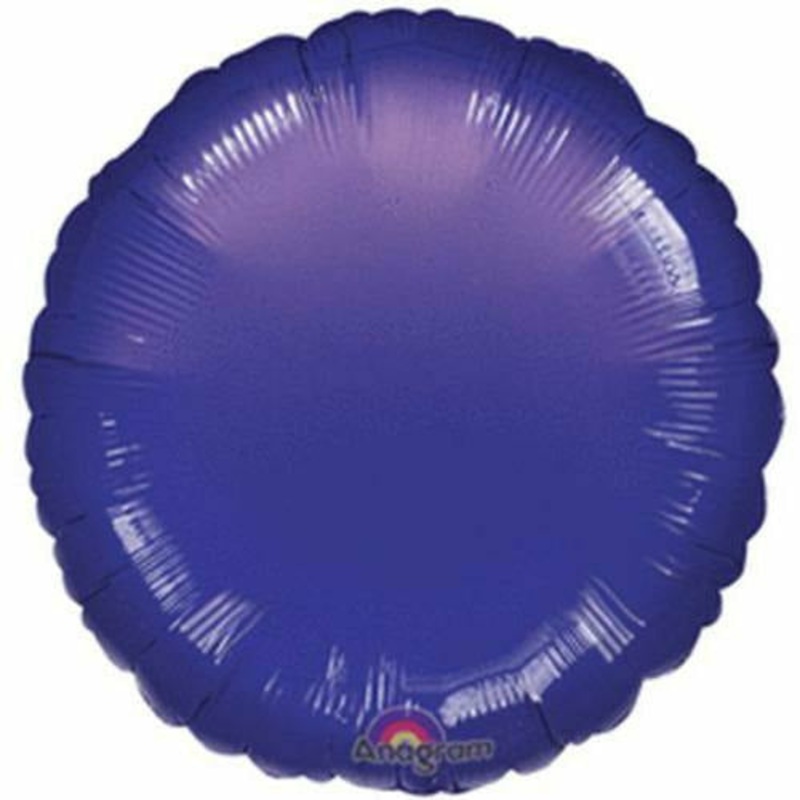 065 17″ Purple Metallic Circle Foil
