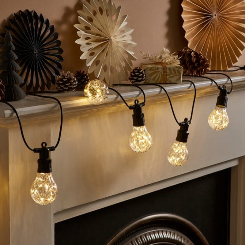 10 LED Warm White Festoon String Lights