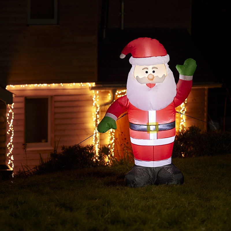(H)1.26m LED Christmas Santa Inflatable