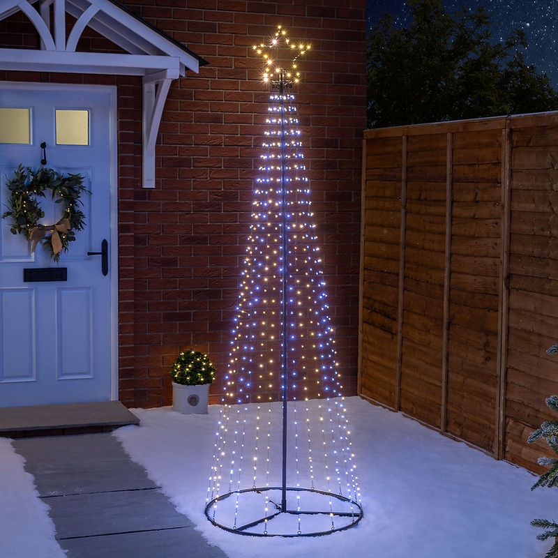 Christow Christmas Micro LED Maypole Christmas Tree