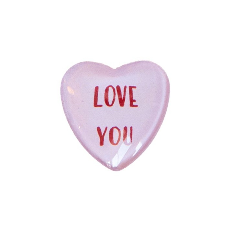 “Love You” Conversation Heart Magnet