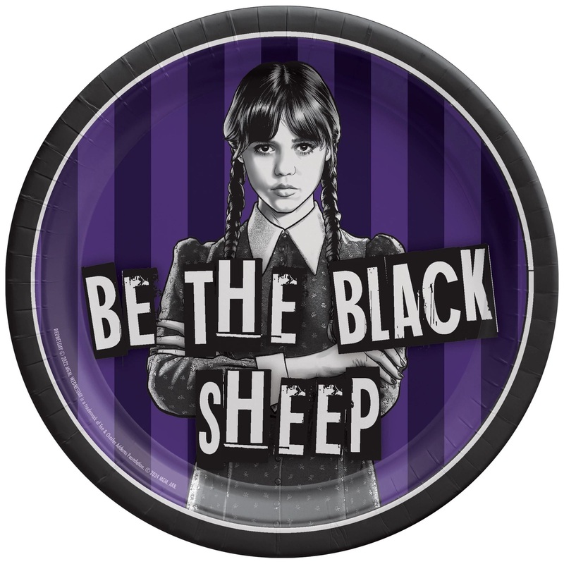 Wednesday Round Plates, 7″