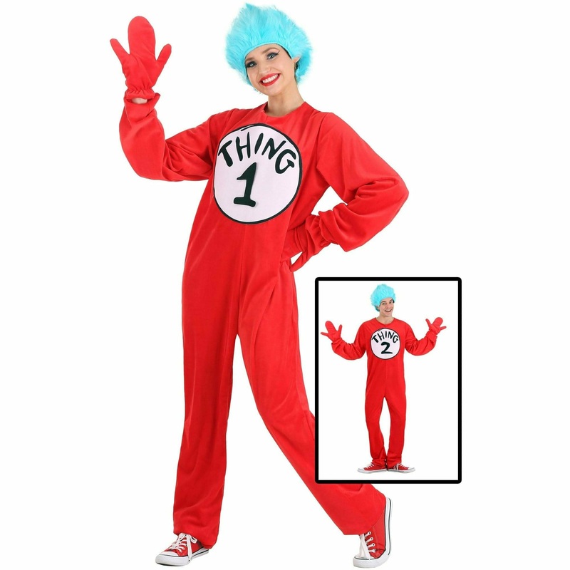 Thing 1 and Thing 2 Costume Adult