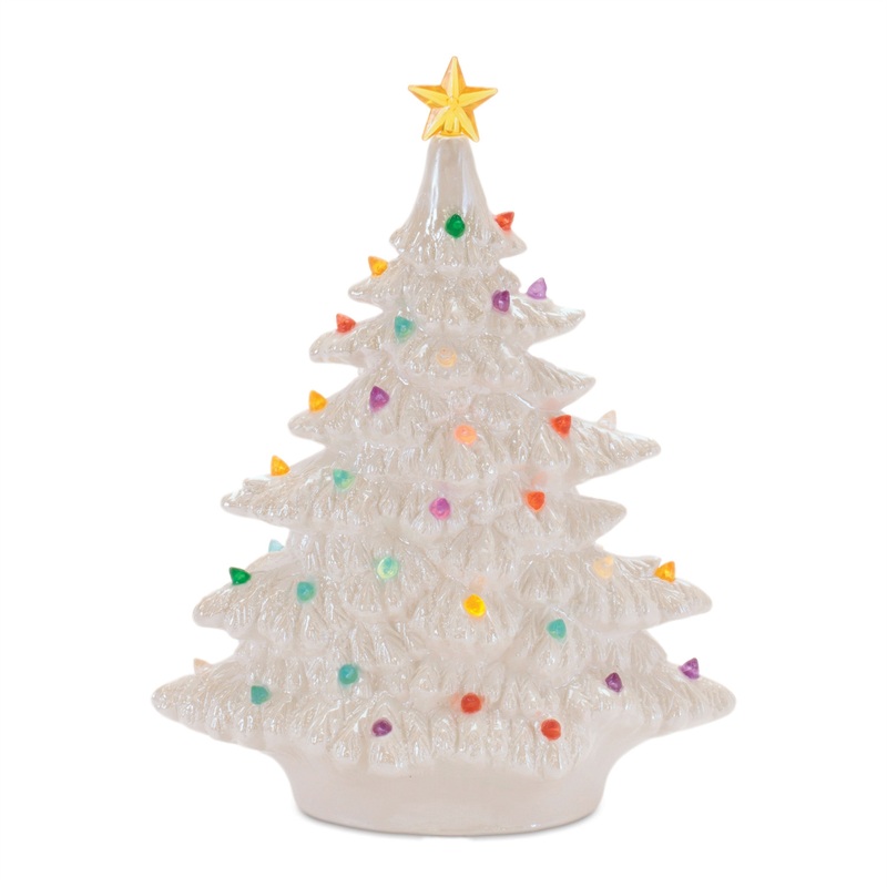 White Retro Ceramic Tree 11″