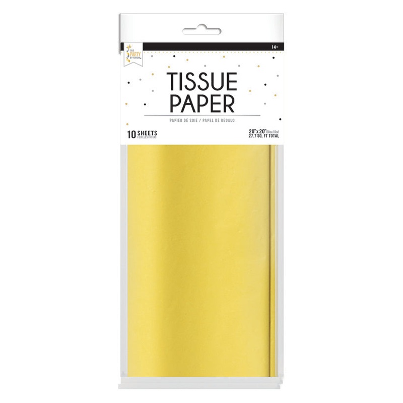 Tissue 10 Pack-20inx20in-Canary