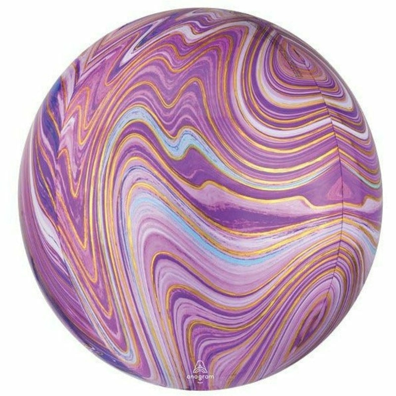 091 16″ Purple Marblez Orbz