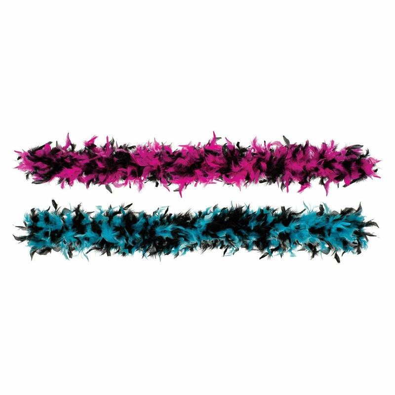 Neon Mini Feather Boas – Multicolor