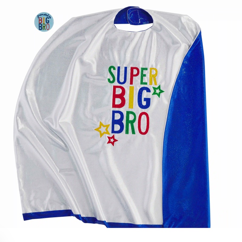 “Super Big Bro” Cape & Button Set