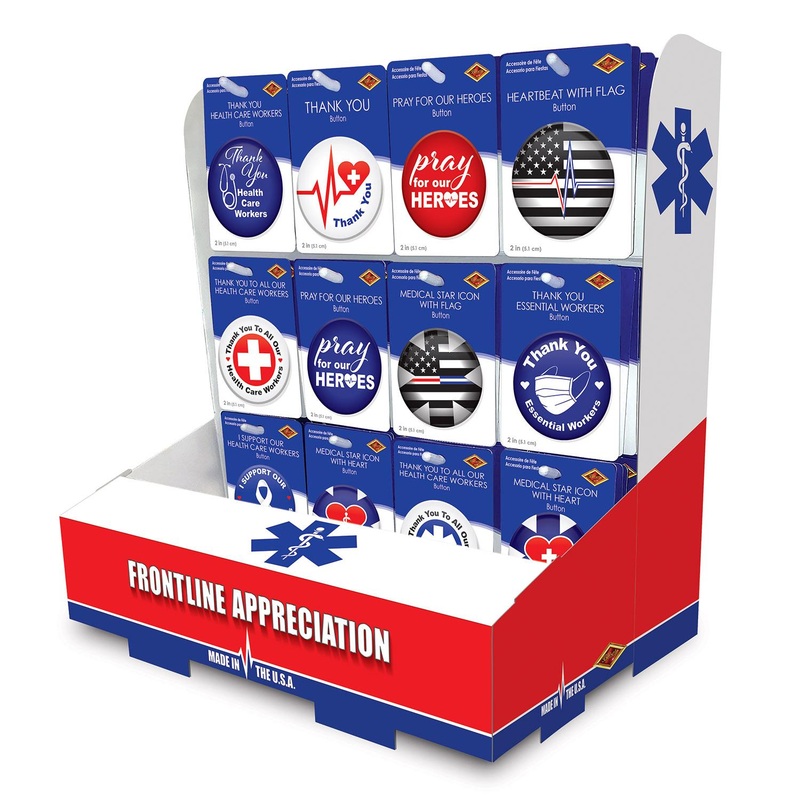 108 Piece Bulk Frontline Appreciation Counter Display