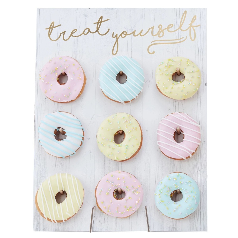 “Treat Yourself” Donut Wall