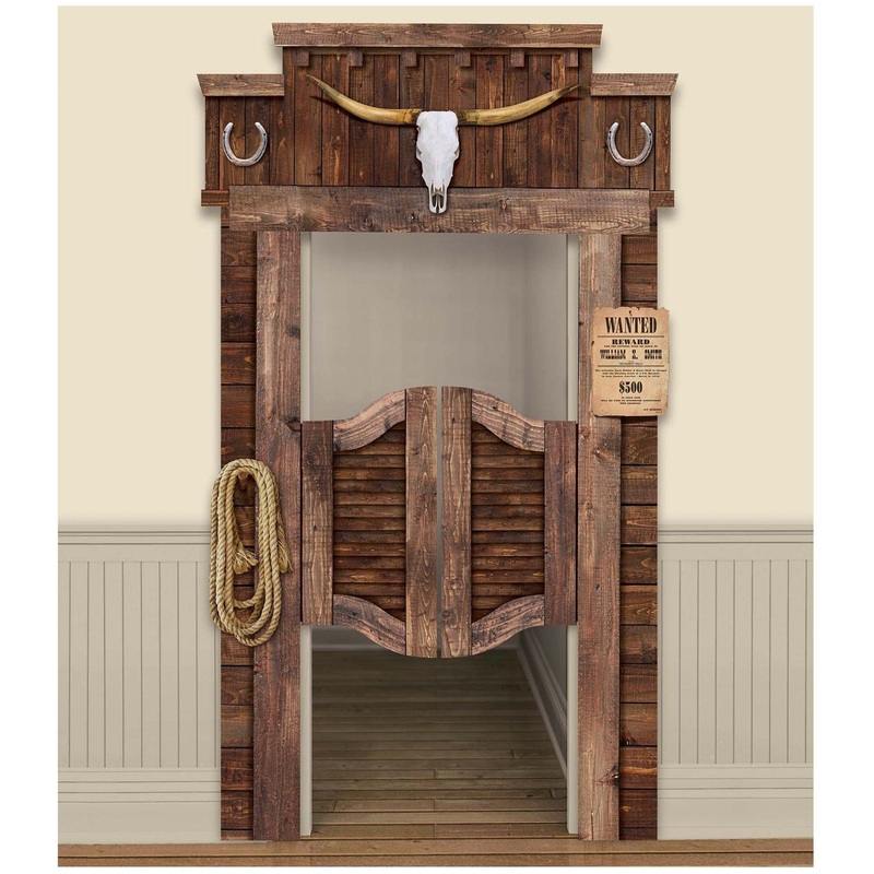 Western Deluxe Functional Saloon Door Decoration