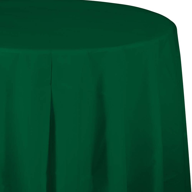 82″ Hunter Green Octy Round Table cover