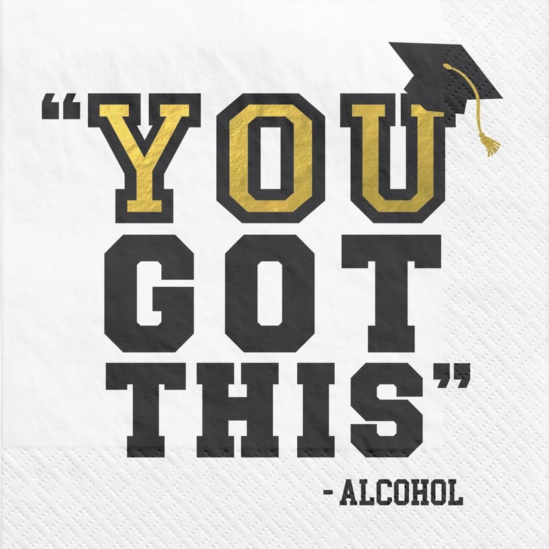 You Got This – Alcohol Grad Beverage Napkins