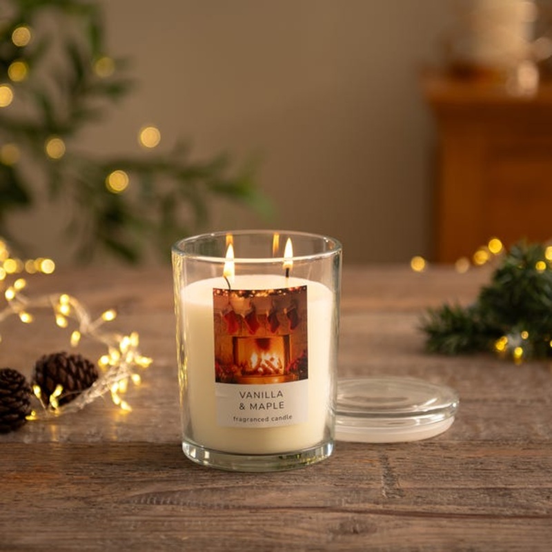 Vanilla & Maple Multi Wick Jar Candle