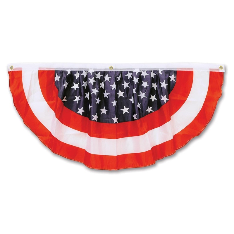 6 Pack Bulk 4 ft Stars/Stripes Fabric Party Bunting