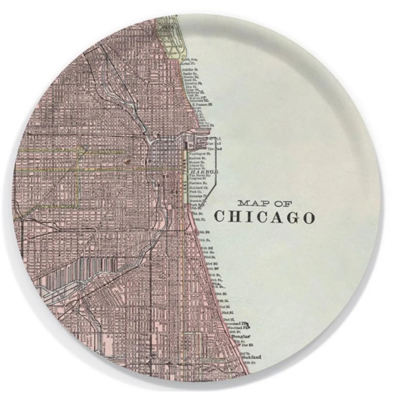 Birchwood Round Tray Chicago  15.7″