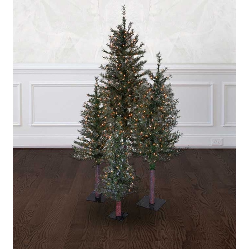 3′ GLITTER ALPINE Tree – Clear