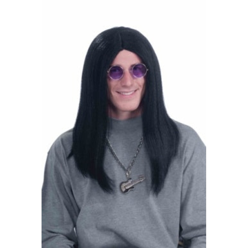 80 s Super Rocker Wig Black