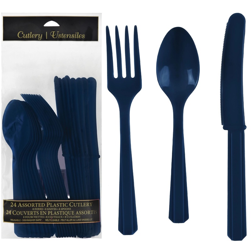 Value Reusable Assorted Cutlery, Low Ct. – True Navy