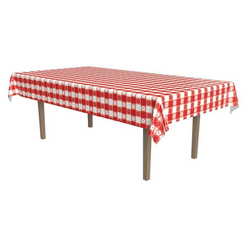 12 Pack Beistle Gingham Party Tablecover