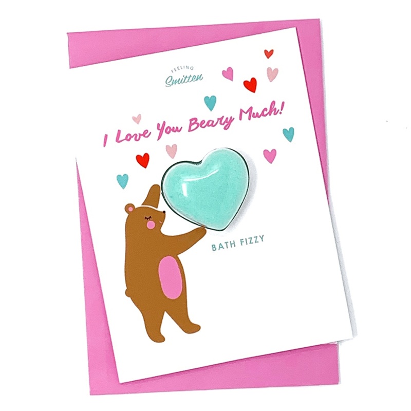 “I Love You Beary Much” Bath Bomb Card