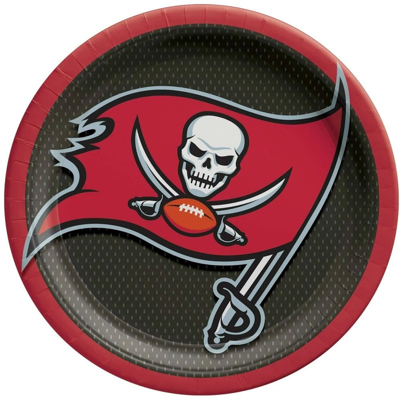 Tampa Bay Buccaneers 9″ Round Plates