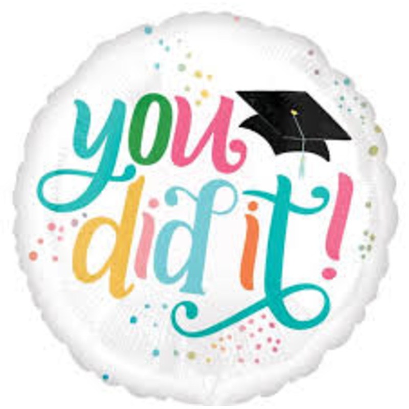 17″ You Did It Graduation Foil Balloon