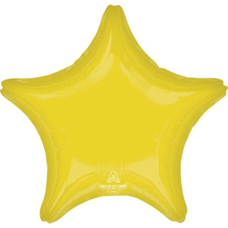 025 17″ Vibrant Yellow Star Foil Balloon