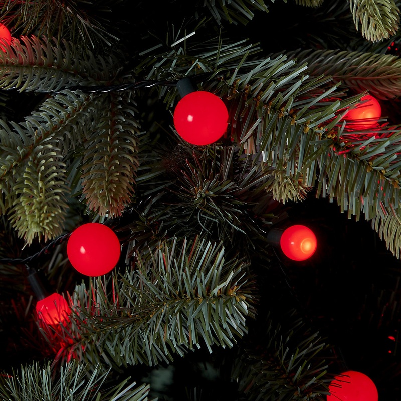 240 Red Mixed Berry LED String lights With timer function & 25.12m Green cable