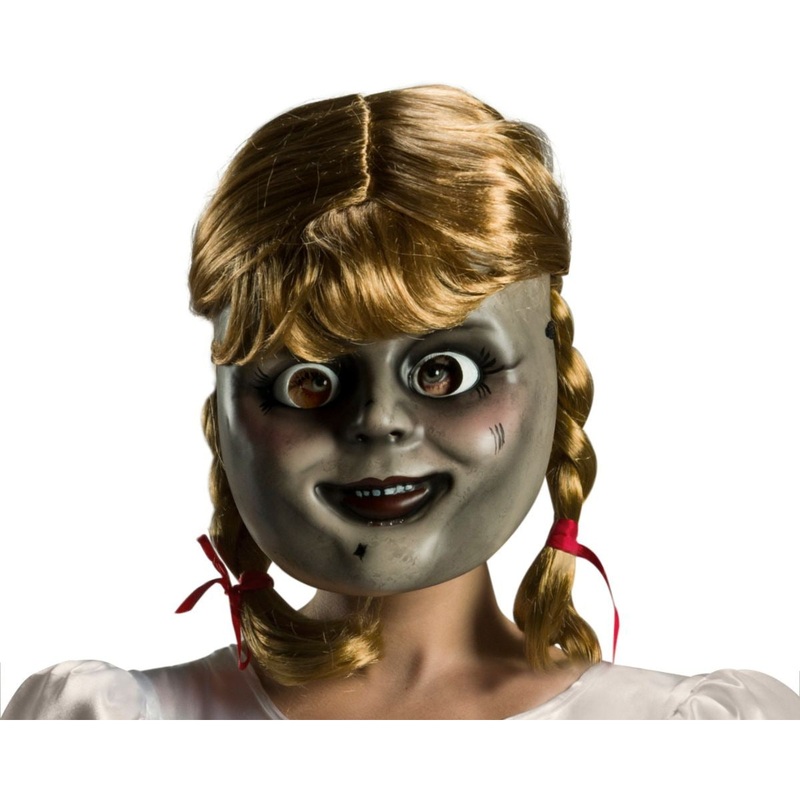Adult Annabelle Comes Home Annabelle Mask with Wig