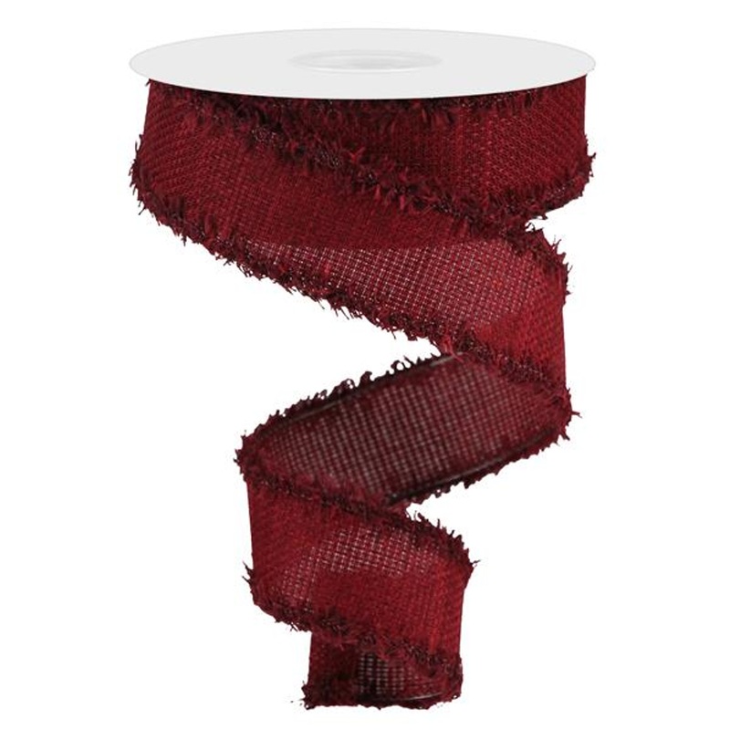 Cross Royal with Drift Burgundy Ribbon 1.5″x10yds