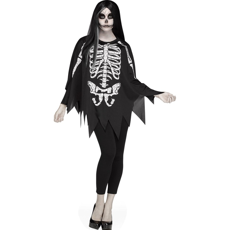 Women Skeleton Poncho