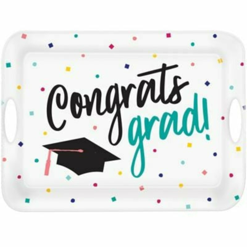 14.5 X 19.75 in. Congrats Grad Serving Tray