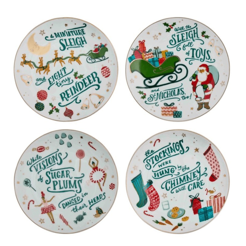 ‘Twas the Night Before Christmas Plates Set
