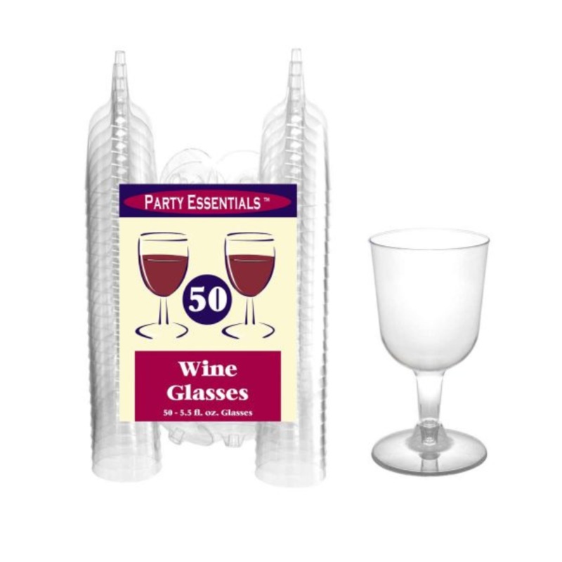 5.5 OZ. 2 PC. WINE GLASSES  50 CT.