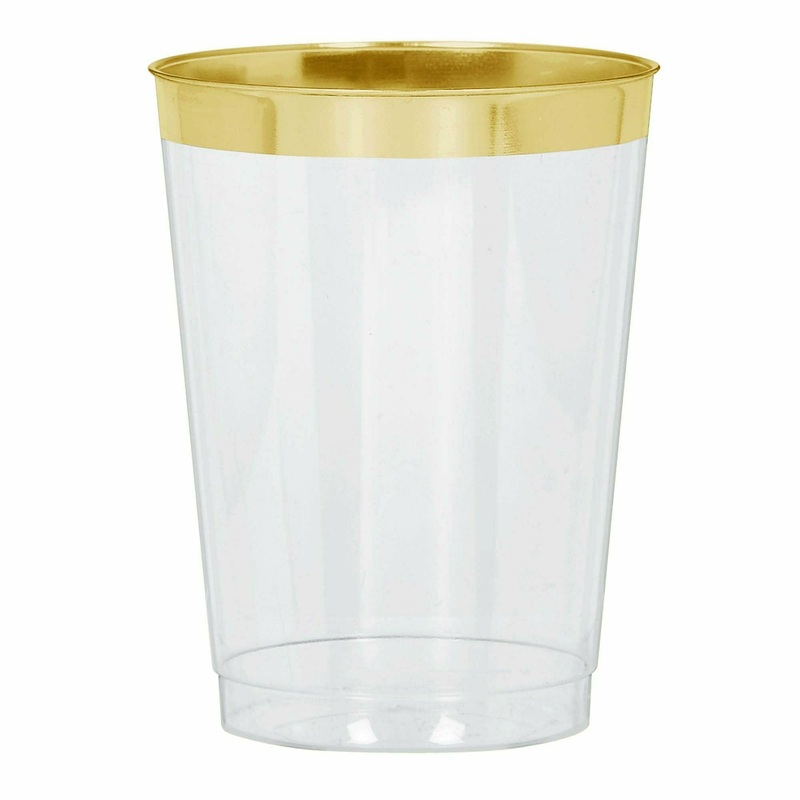 10 oz Gold Trimmed Tumblers