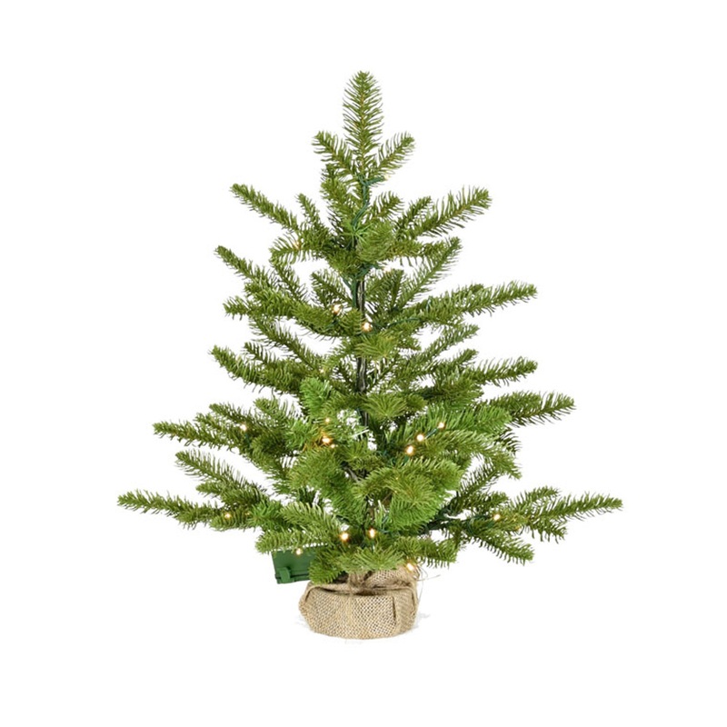 3′ Northern Noble Fir Tree – Battery-Operated Clear