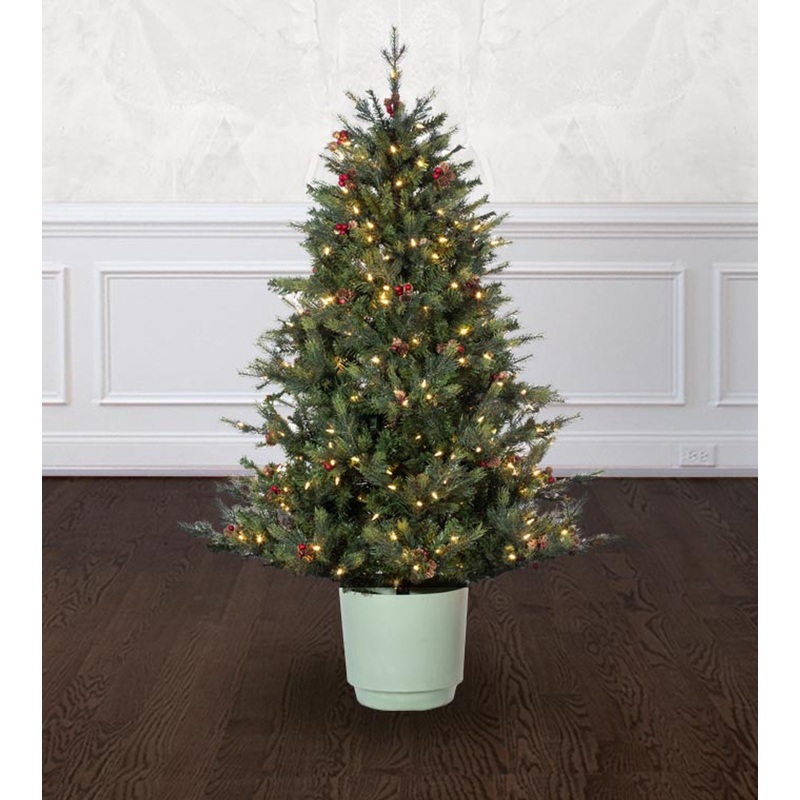 5′ Santa Fe POTTED Tree – Clear LED