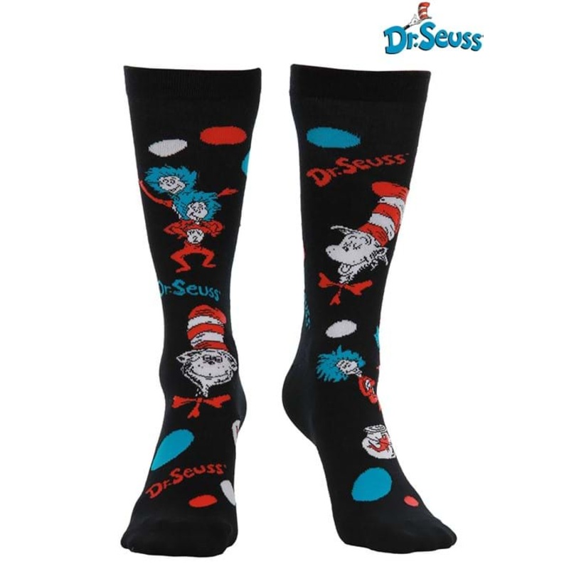 The Cat In The Hat Pattern Adult Socks